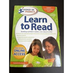 Hooked On Phonics Learn to Read Level 5 First Grade Ages 6 - 7 Slim Sam NEW OB